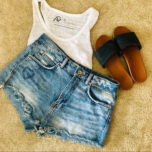 Zara Cut-off Denim Shorts